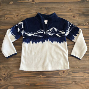 Boys Cat & Jack Sweatshirt & Hoodie 5T Navy White Mountain Print
